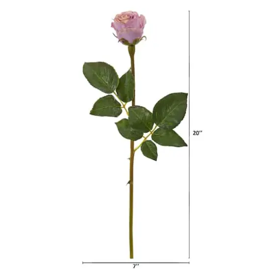 Rose Bud Flower Stem, 12ct. Lavender {3}