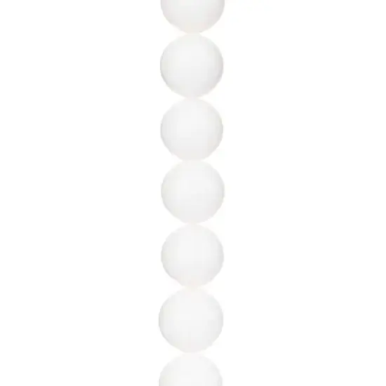 White Stone Round Beads, 12mm by Bead Landing&trade; {1}