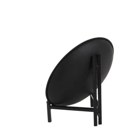 14" Green & Blue Glass Glam Decorative Plate with Stand {3}