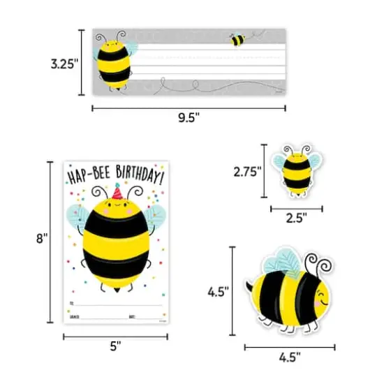 Creative Teaching Press&reg; Busy Bees Curated Classroom Decal Set {5}