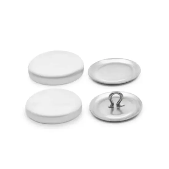 Dritz&reg; 3/4'' Nickel Craft Cover Button Kit with Tools, 18 Sets {4}