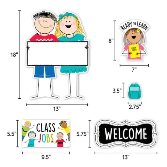 Creative Teaching Press&reg; Stick Kids&reg; Curated Classroom Decal Set {4}