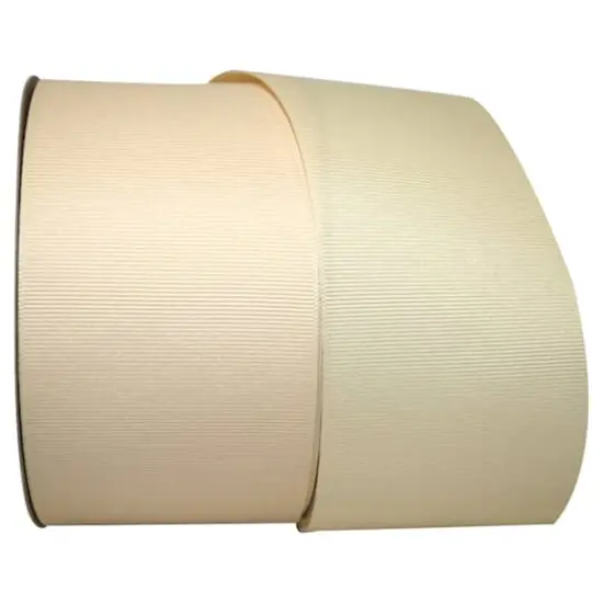 JAM Paper 3" Grosgrain Texture Wired Ribbon Cream {1}
