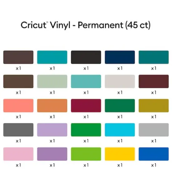 Cricut&reg; Permanent Vinyl, Everything Sampler {3}