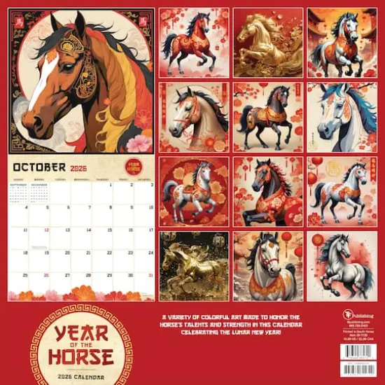 2026 Year of the Horse Wall Calendar {6}