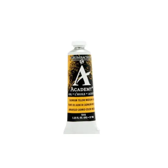 Grumbacher&reg; Academy&reg; Oil Color, 37mL Cadmium Yellow Medium Hue {1}
