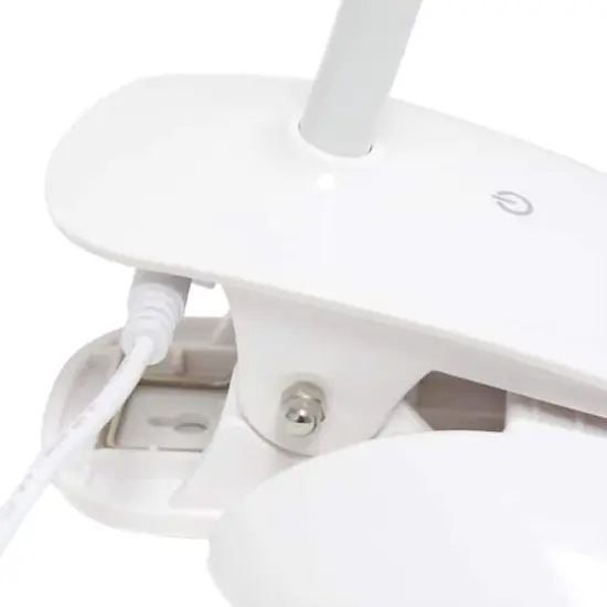 Simple Designs Flexi LED Rounded Clip Light White/Gray {8}