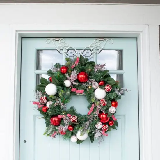 Village Lighting Adjustable Antler Wreath Hanger White {11}