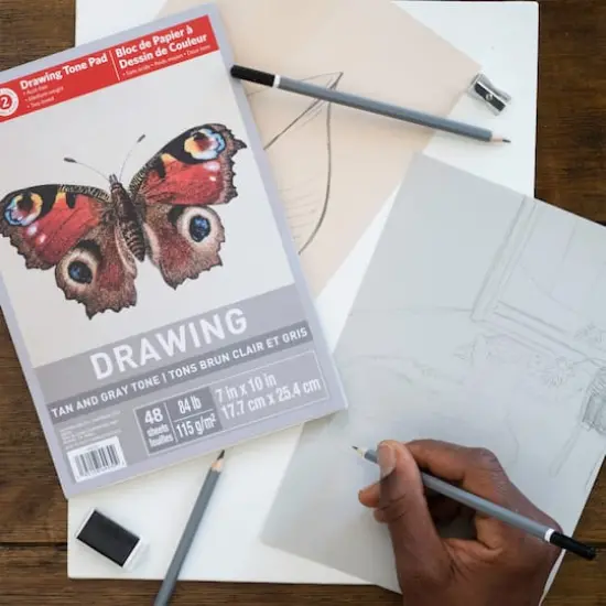 Tan & Gray Tone Drawing Pad by Artist's Loft&trade; {3}