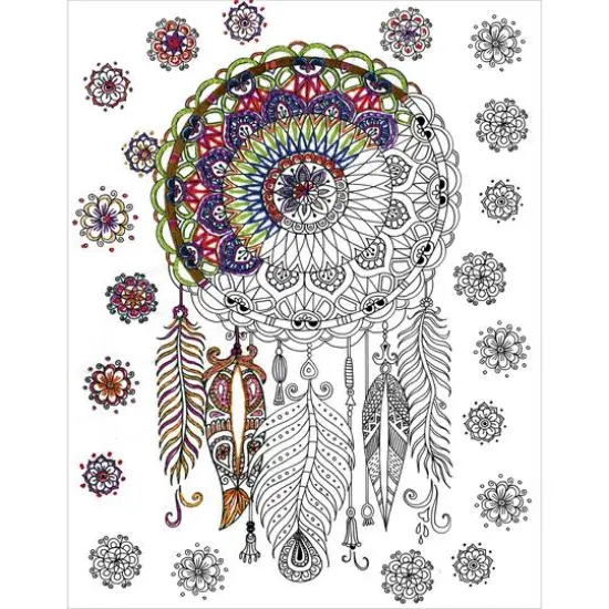 Design Works™ Zenbroidery Trendy Dream Catcher Stamped Embroidery Kit {4}