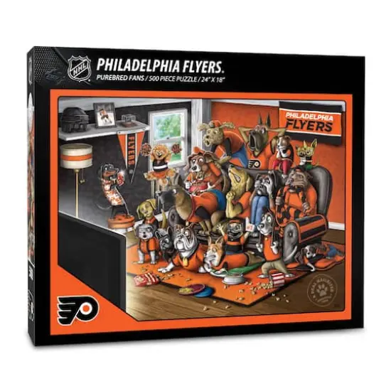 NHL Purebred Fans A Real Nailbiter 500 Piece Puzzle Philadelphia Flyers {1}