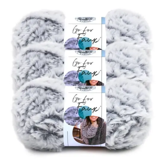 3 Pack Lion Brand&reg; Go for Faux&reg; YarnChinchilla {1}