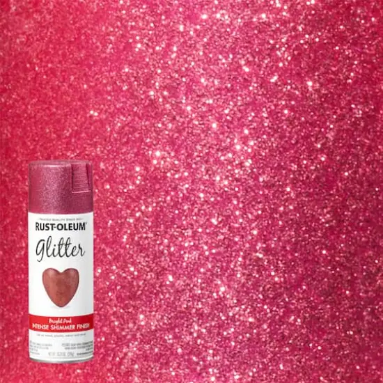 Rust-Oleum&reg; Glitter Spray Paint Bright Pink {4}
