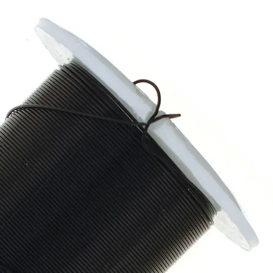 The Beadsmith&reg; Wire&trade; Elements 26 Gauge Tarnish-Resistant Wire Black {5}