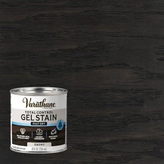 Varathane&reg; Total Control Water-Based Gel Stain Ebony {3}