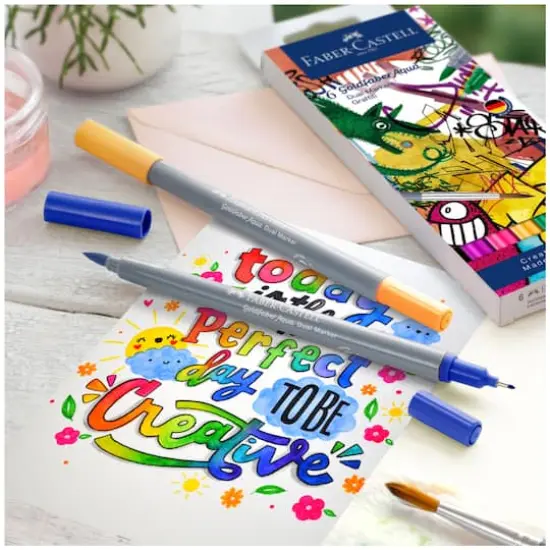 Goldfaber Graffiti Dual Ended Aqua Marker, 6ct. {4}