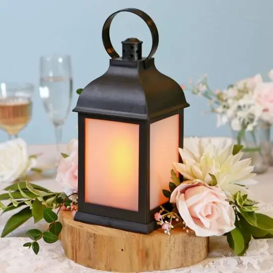 Kate Aspen&reg; Marrakesh LED Vintage Decorative Black Lantern, 2ct. {5}