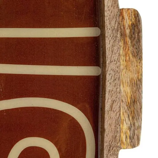 Hello Honey&reg; 15" Multicolor Abstract Elegance Mango Wood Tray {9}