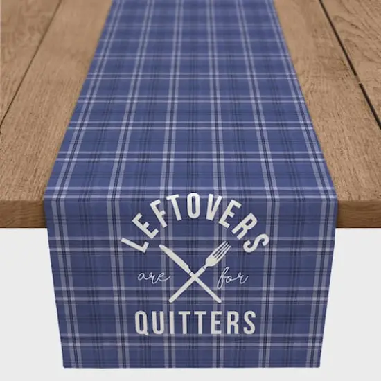 72" Leftovers Plaid Polyester Twill Table Runner {3}