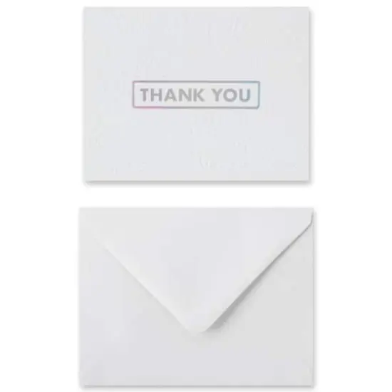 Embossed Thank You Cards & Envelopes by Recollections&trade;, 5.5" x 4.2" {6}