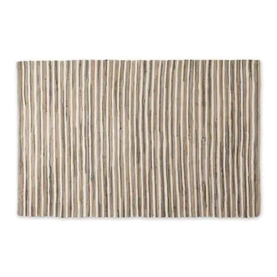 DII&reg; Slim Stripe Cotton Chindi Rug, 4ft. x 6ft. Taupe {1}