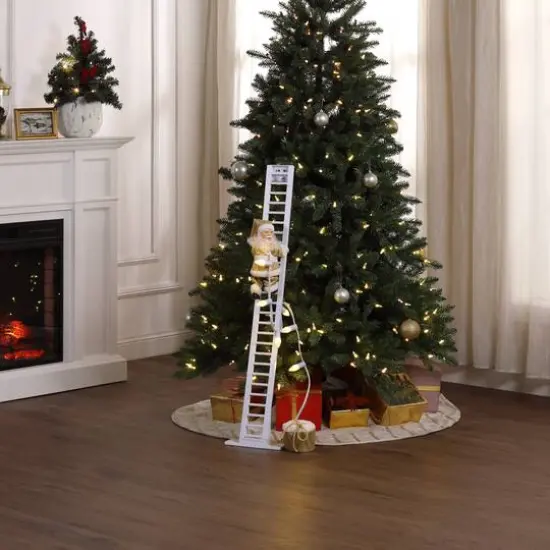 90th Anniversary Collection 43" Animated & Musical Super Climbing Santa {7}