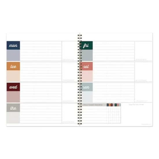 TF Publishing Large Spotted Dot Boho Undated Spiral Planner {4}