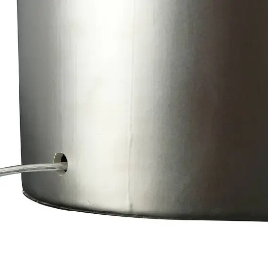 Hello Honey&reg; 28" Silver Metallic Stoneware Table Lamp {4}