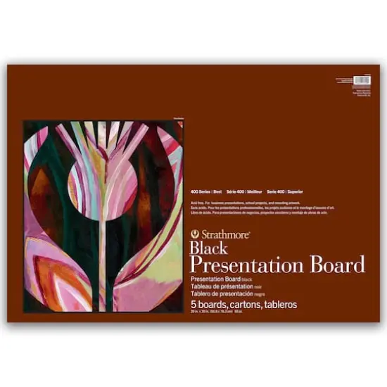 Strathmore&reg; 400 Series Black Presentation Board, 20" x 30" {1}