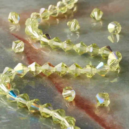 Preciosa Glass Crystal Bicone Beads, 6mm by Bead Landing&trade; Jonquil AB {3}