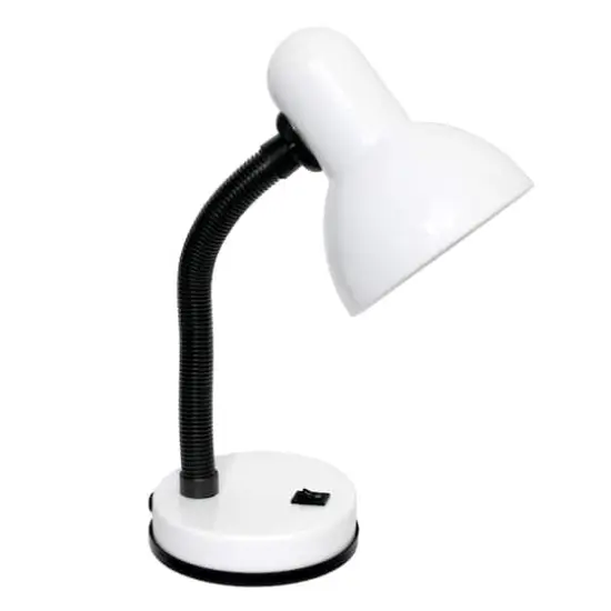 Creekwood Home Essentix 14.25" Metal Desk Lamp White {1}