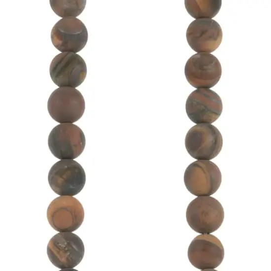 Brown Matte Tigereye Round Beads, 8mm by Bead Landing&trade; {1}