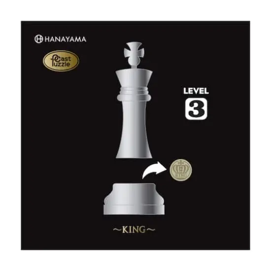 Hanayama Level 3 Cast Chess Puzzle - King {5}