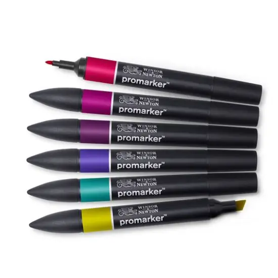 Winsor & Newton&reg; ProMarker&trade; Rich Tones 6 Marker Set {3}