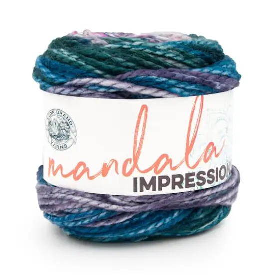 Lion Brand&reg; Mandala&reg; Impressions Yarn Rain Forest {1}