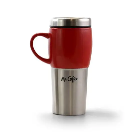 Mr. Coffee Traverse 16oz. Stainless Steel & Ceramic Travel Mugs, 3ct. {6}