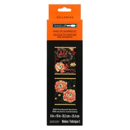 8" x 10" Flowers & Snakes Paint-by-Number Kit by Artist's Loft&reg; {6}