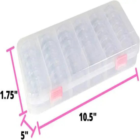 Everything Mary Large Plastic Bead Storage Box with 28 Jars {3}