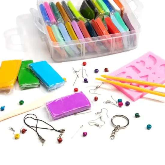 CousinDIY Multicolor Polymer Clay Jewelry Making Kit {5}