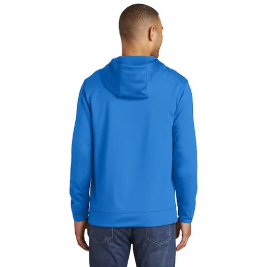 Port & Company&reg; Performance Fleece Pullover Hooded Adult Sweatshirt Royal {5}