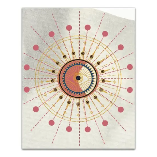 Evil Eye Watercolor 16" x 20" Canvas Wall Art {1}