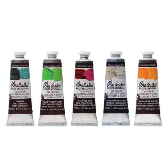 Grumbacher&reg; Pre-Tested Professional&reg; Oil Color Paint, 37mL Perylene Red {2}