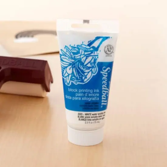 Speedball&reg; Water-Soluble Block Printing Ink White {3}