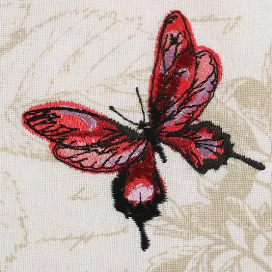 Botanical Butterfly Embroidered Napkin Set, 6ct. {5}