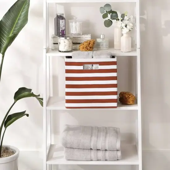 DII&reg; Striped Square Storage Cube Cinnamon {7}