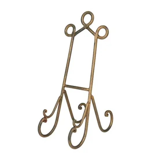 16" Gold Metal Traditional Easel {1}