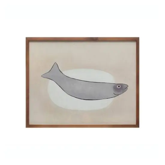 Hello Honey&reg; Fish Wood Framed Wall D&eacute;cor {1}