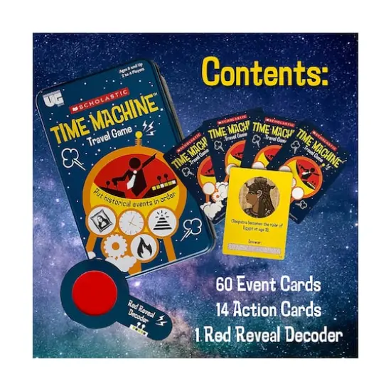 Scholastic Time Machine Travel Game Tin {4}