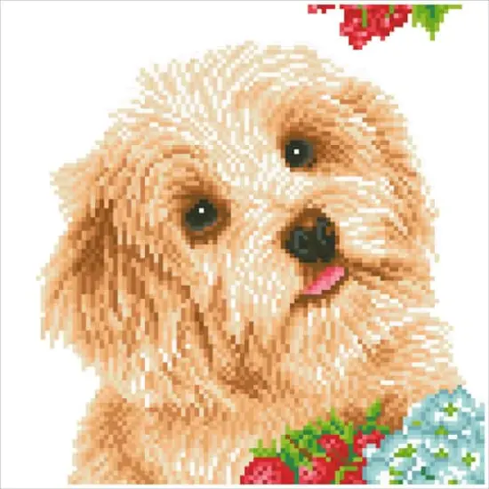 Diamond Dotz&reg; Intermediate I Love My Dog with Frame Diamond Painting Kit {3}