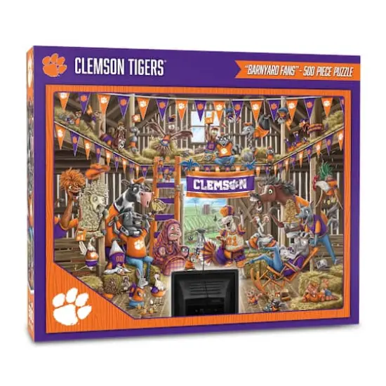 College Barnyard Fans 500 Piece Puzzle Clemson Tigers {1}